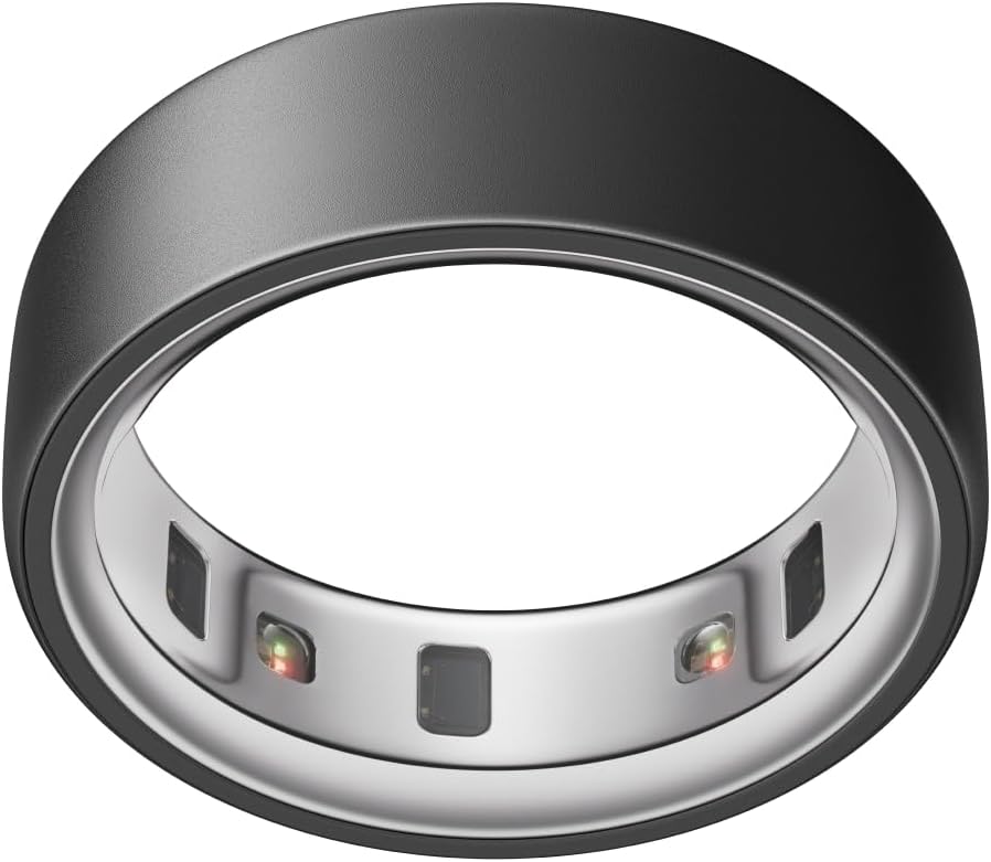 Oura Ring 4 – Stealth – Größe 12 – Smart Ring Messen Sie zuerst mit Oura Ring 4 Sizing Kit Sleep Tracking Wearable – Herzfrequenz – Fitness Tracker – Bis zu 8 Tage Batterielaufzeit