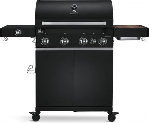 BURNHARD&reg; Gasgrill 4-Brenner inkl. BACKBURNER, 900&deg;C Infrarot-Keramikbrenner, Seitenkochfeld, Gusseisenrost, Abdeckhaube, Schwarz &ndash; Big FRED Deluxe719,20&euro; statt 899,00&euro;➡️ https://www.amazon.de/dp/B0FWKWHJ1X/?tag=preisfehlerheute-21