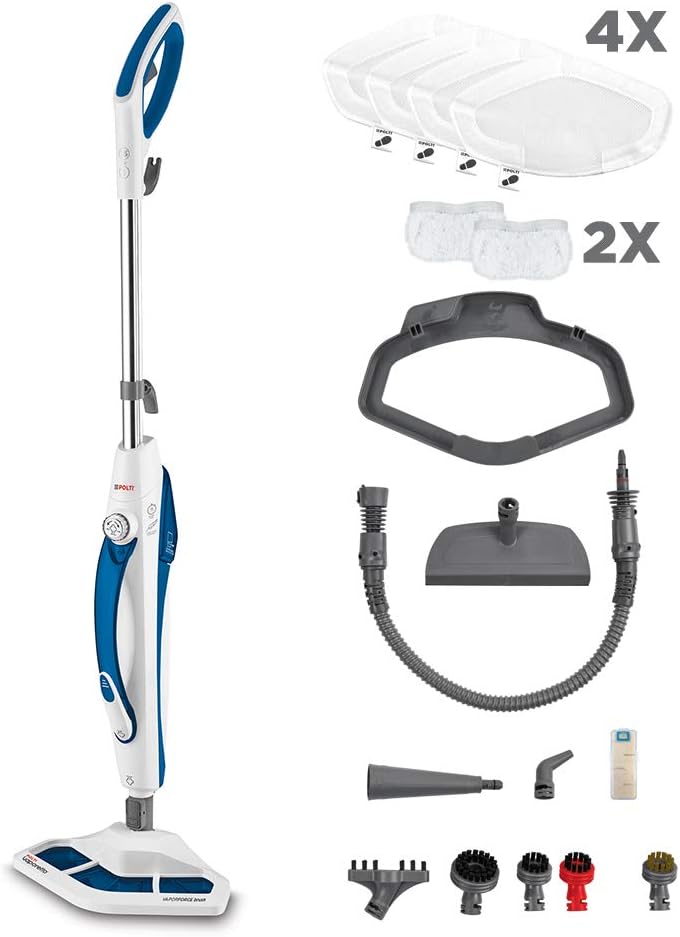 POLTI Vaporetto SV460 Double, 2-in-1-Dampfreiniger mit tragbarem Handdampfreiniger, max. Leistung 1500 W, 17…