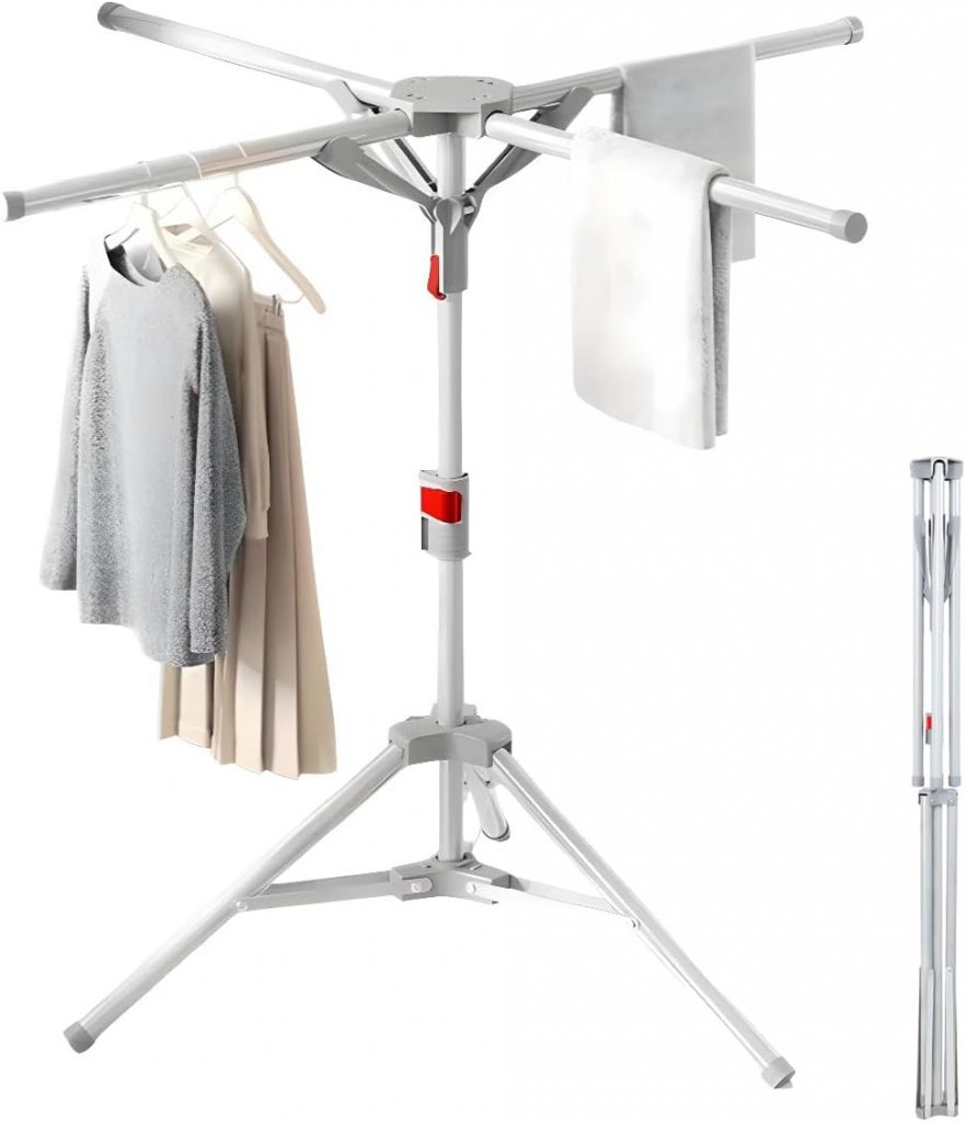 AISIR Standtrockner Wäscheständer Hoch Klappbar mit 4 Flügeln, Wäschespinne Wäschetrockner Ständer für Balkon,Drinnen, Draußen -Weiß27,99€ statt 29,99€➡️ https://www.amazon.de/dp/B0F24TX8CN/?tag=preisfehlerheute-21