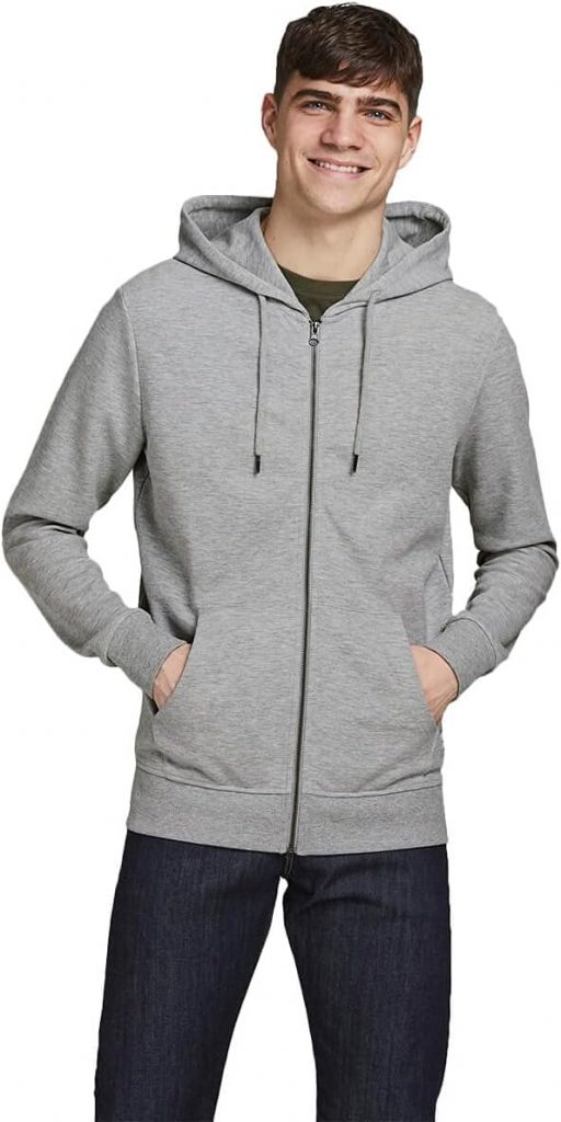 JACK & JONES Male Kapuzenjacke Einfarbig Kapuzenjacke