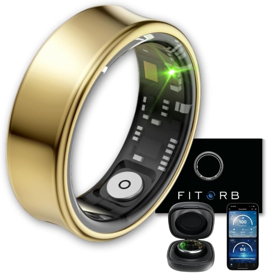 Fitorb Smart Ring Pro – Das Original. High-Tech Fitness- & Gesundheitsring, Schlafanalyse, 24/7 Aktivitätstracking. Temperaturmessung, Stress. Proberinge. (Neptun, Gold, 21,6 mm (12))63,45€ statt 99,90€➡️ https://www.amazon.de/dp/B0FF2SBNR8/?tag=preisfehlerheute-21