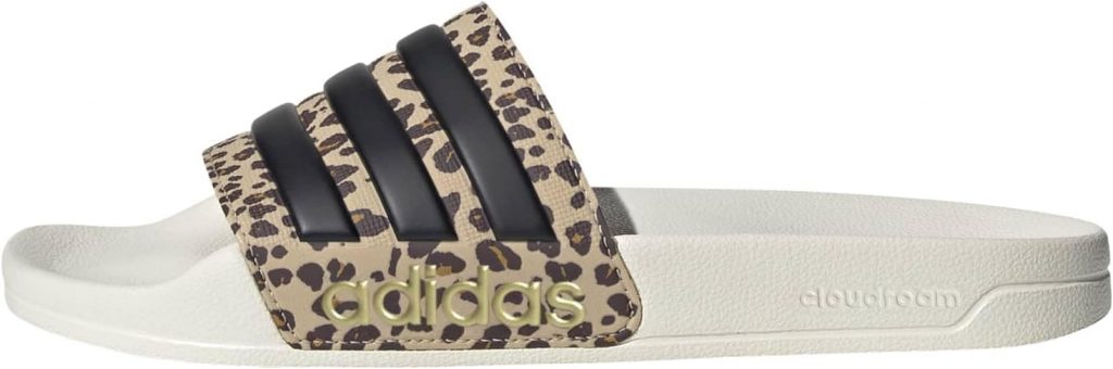 adidas Unisex Adilette Shower Slides, off white/core black/magic beige, 38 EU