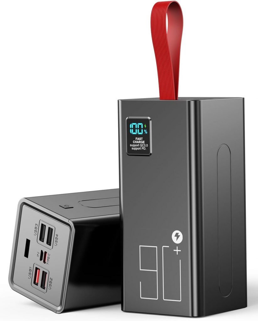 Upgrade Power Bank 90000mAh, große powerbank, Externer Handyakku PD 30W Schnell Aufladende Powerbank, USB C 5 Ausgängen & 2 Eingängen mit LED Display Tragbares Ladegerät für iPhone,Camping, Outdoor46,39€ statt 79,99€➡️ https://www.amazon.de/dp/B0DGTPJ58S/?tag=preisfehlerheute-21