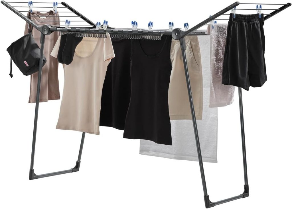 🤴 Leifheit Standtrockner Pegasus 150 Solid Black Edition, standfester Wäscheständer mit Flügeln auch für lange Kleidungsstücke, besonders schmaler Flügelwäschetrockner passt auch durch enge Türen35,99€ statt 49,99€ – 29,0 🔥🚚 Verkauft und Versand durch avantrado.shop12,737 Bewertungen: 4.6 / 5.0 ⭐️⭐️⭐️⭐️⭐️🛒 zu Amazon https://www.amazon.de/dp/B0C5DY5DN3/?th=1&tag=preisfehlerheute-21#038;psc=1&tag=preisfehlerheute-21