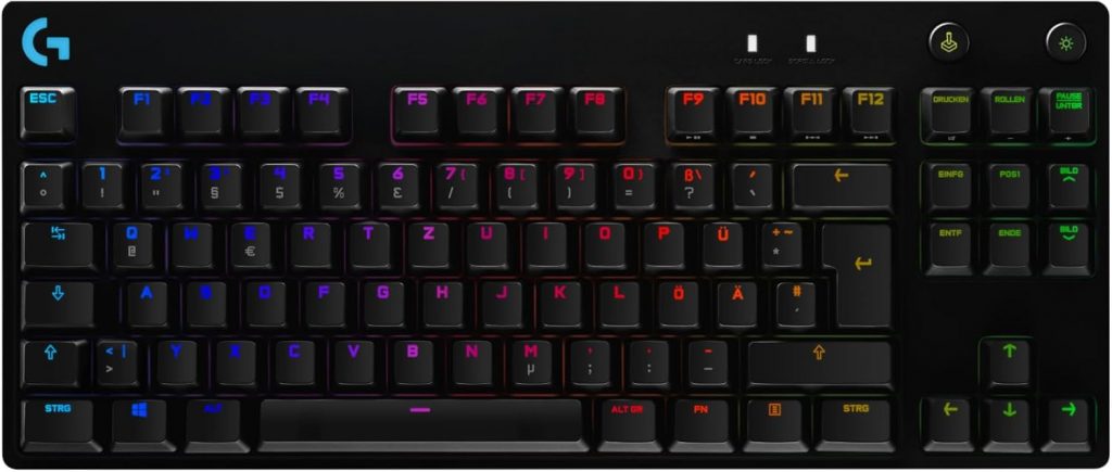 🤴 Logitech G PRO Mechanische Gaming-Tastatur – Portable Tenkeyless Design, abnehmbares Micro-USB-Kabel, GX Blue Clicky Switches, LIGHTSYNC RGB Backlit Keys, QWERTZ Deutsch, PC,Mac - Schwarz79,98€ statt 139,00€ - 43,00 % 🔥🚚 Verkauft durch Amazon und Versand durch Amazon2,147 Bewertungen: 4.5 / 5.0 ⭐️⭐️⭐️⭐️⭐️🛒 zu Amazon https://www.amazon.de/dp/B07W5JK221/?amp%3Btag=preisfehlerheute-21&tag=preisfehlerheute-21