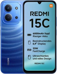 XIAOMI Redmi 15C Smartphone 4GB+128GB, 6,9" 120Hz Display, 50MP AI Dual-Kamera, 6000mAh Akku, 7,99mm schlank, Moonlight Blue99,90&euro; statt 149,90&euro;➡️ https://www.amazon.de/dp/B0FHBRVRKW/?tag=preisfehlerheute-21
