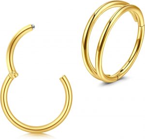 Longita 2 Stück Nasenpiercing Ring Helix Piercing Ohr Septum Piercing Nasenring Ohrpiercing Conch Knorpel Piercing Ring Gold 18g 6mm6,48€ statt 13,99€➡️ https://www.amazon.de/dp/B0CGCVYYJL/?tag=preisfehlerheute-21