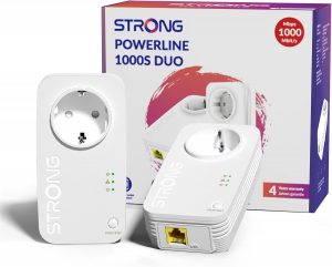 STRONG AV1000 Mbit/s Powerline Adapter Set mit Steckdose, HomePlug AV2 Powerline Ethernet Erweiterung, Gigabit LAN Ports, Plug & Play, Energiesparmodus, ideal für Media-Streaming(PL1000S)49,99€ statt 79,00€➡️ https://www.amazon.de/dp/B0G3PTK8CC/?tag=preisfehlerheute-21