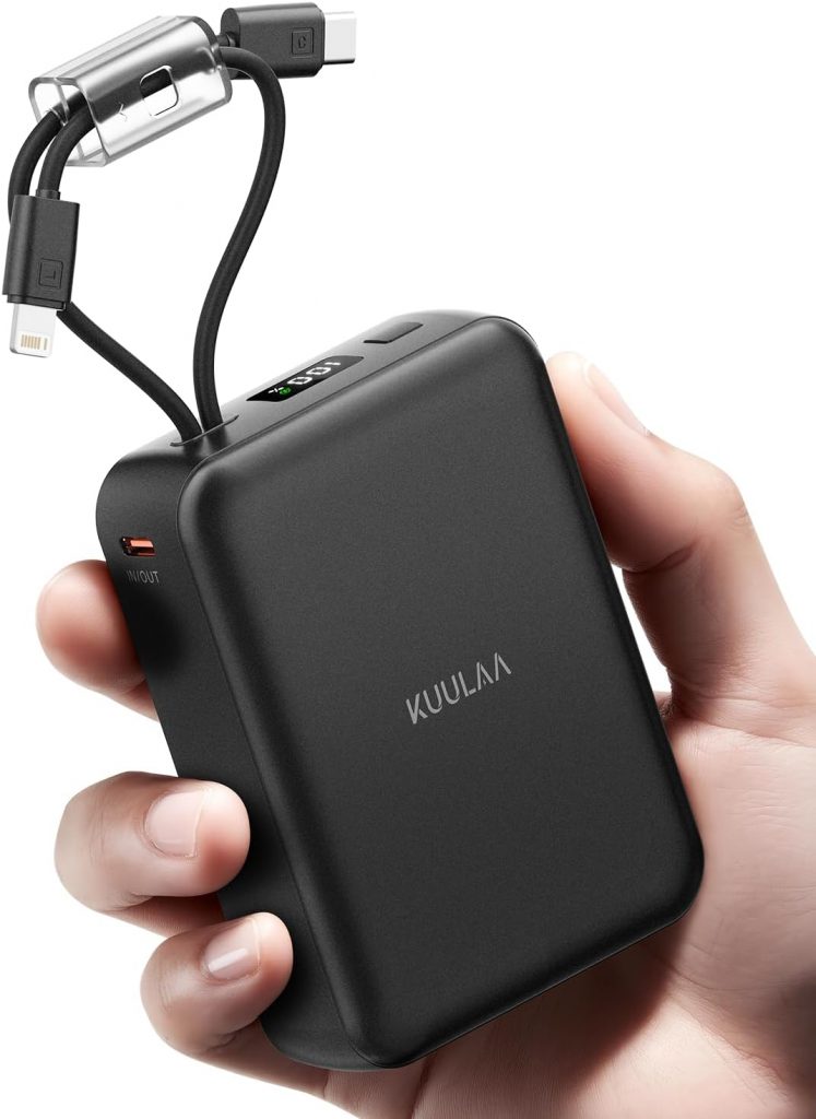 Kuulaa Powerbank 20000mAh schnellladefunktion 22.5W, USB C Power Bank Klein Aber Stark Externer handyakkus QC3.0 Schnelles Aufladen akkupack Kompatibel mit iPhone, Samsung, Huawei, Switch usw