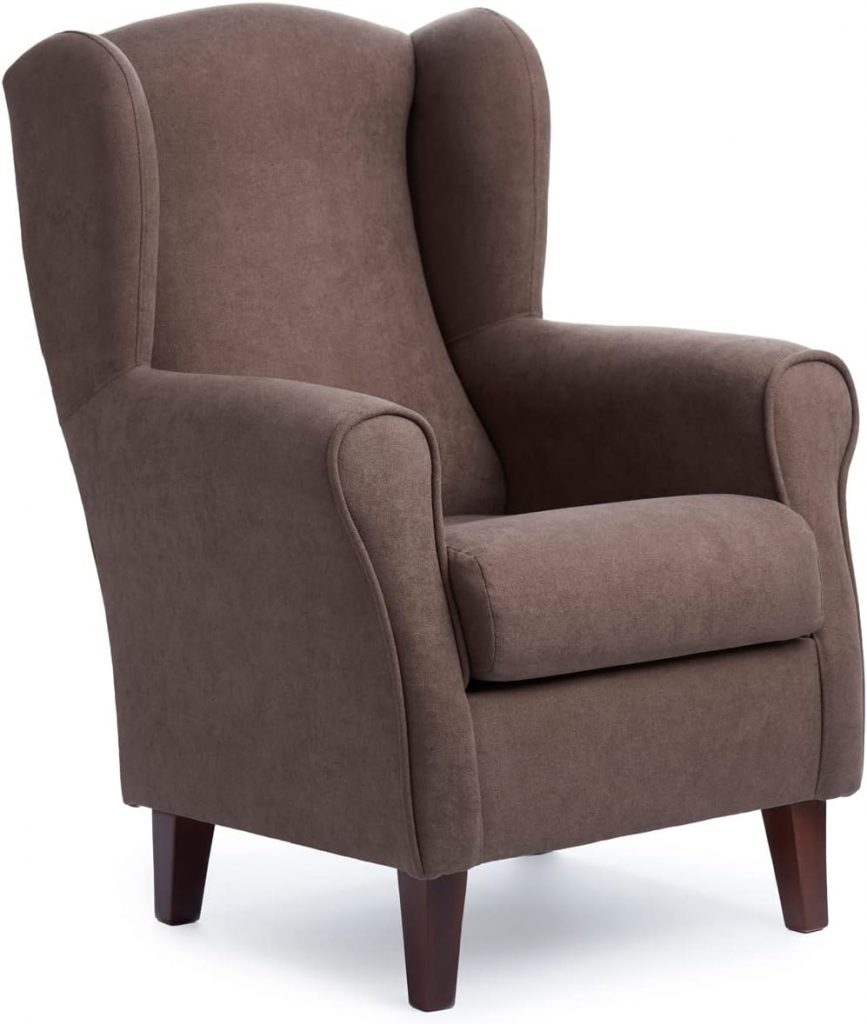 Sillonea – Ohrensessel Rom, Kleiner Sessel für Wohnzimmer, Einzellesesessel, ideal zum Fernsehen/Lesen, Maße: 100 x…