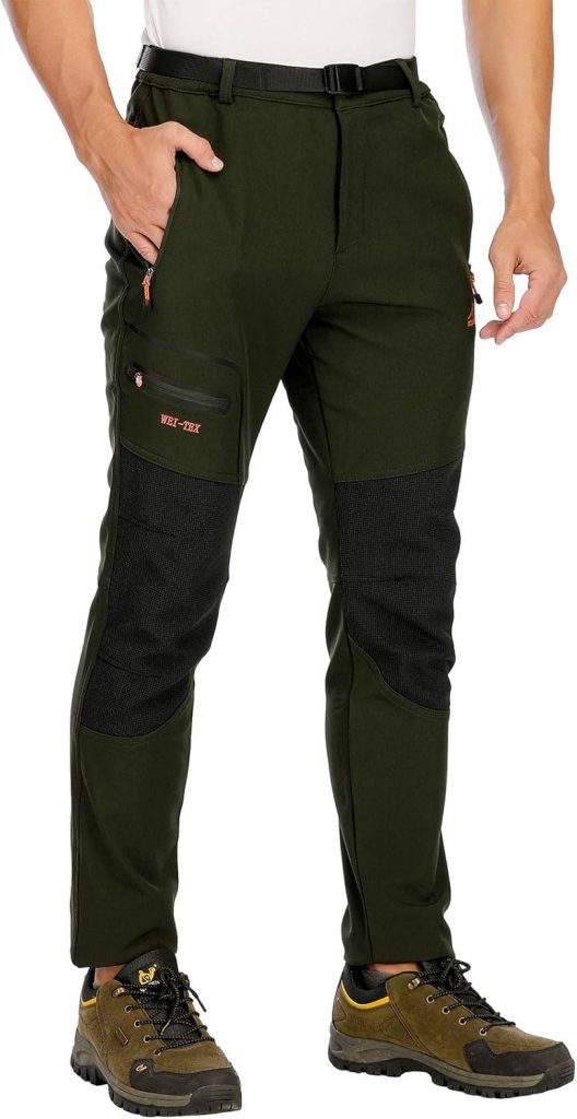 DAFENP Herren Wanderhose Skihose Wasserdicht Softshellhose Winddicht Winter Outdoorhose Snowboardhose Warm Gefüttert Trekkinghose KZ1635M-ArmyGreen-L35,42€ statt 47,99€➡️ https://www.amazon.de/dp/B0F7XTM4GS/?tag=preisfehlerheute-21