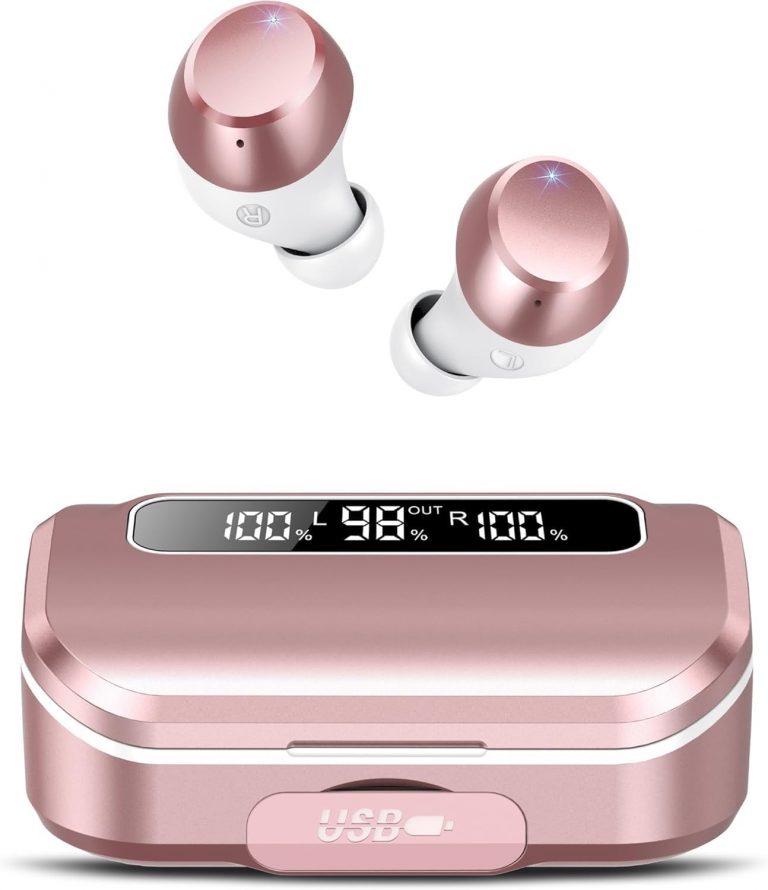 Lekaby Kopfhörer Kabellos Bluetooth, in Ear Kopfhörer Kabellos Bluetooth 5.3 mit HD Mic, Herausragender Sound, 128 Std Spielzeit, Comfort Fit, Dual LED-Anzeige, IP7 Wasserdicht Ohrhörer9.99€ statt 40.99€➡️ https://www.amazon.de/dp/B0F12D33K1/?tag=preisfehlerheute-21