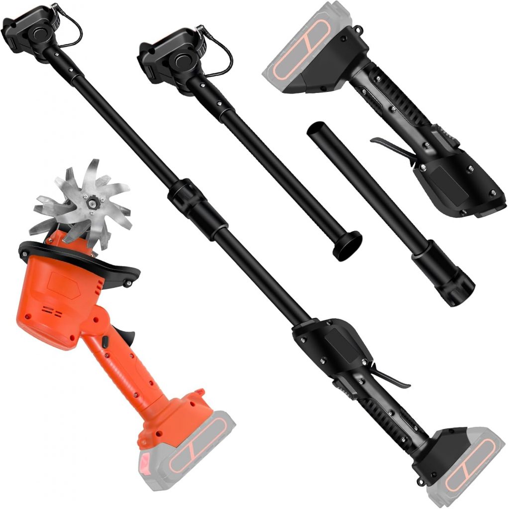 Elektrische Gartenhacke, Akku Tiller Kultivator mit 4 Stahlklingen, Teleskopgriff Elektrischer Bodenfräse Kultivator kompatibel mit Makita 21V, 10 cm Arbeitsbreite & Tiefe, für Garten (OHNE AKKU)9.99€ statt 49.99€➡️ https://www.amazon.de/dp/B0F7XJKNV3/?tag=preisfehlerheute-21