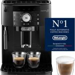 De’Longhi Magnifica S – Perfetto Kaffeevollautomat mit klassischem Milchaufschäumer, Espresso- und Cappuccino Kaffeemaschine, Bedienfeld mit Tasten, Schwarz (ECAM11.112.B)