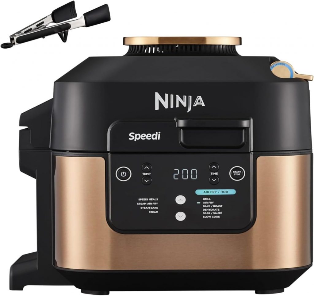 🤴 Ninja Speedi Multikocher, 5,7L, 10-in-1 Multicooker, Airfryer Heißluftfritteuse, Slow Cooker Langsamkochen, Grillen, Backen, Schwarz & Kupfer ON400EUCP211,04€ statt 269,99€ – 22,0 🔥🚚 Verkauft durch Amazon und Versand durch Amazon2,850 Bewertungen: 4.7 / 5.0 ⭐️⭐️⭐️⭐️⭐️🛒 zu Amazon https://www.amazon.de/dp/B0CJVNPJR1/?th=1&tag=preisfehlerheute-21#038;psc=1&tag=preisfehlerheute-21