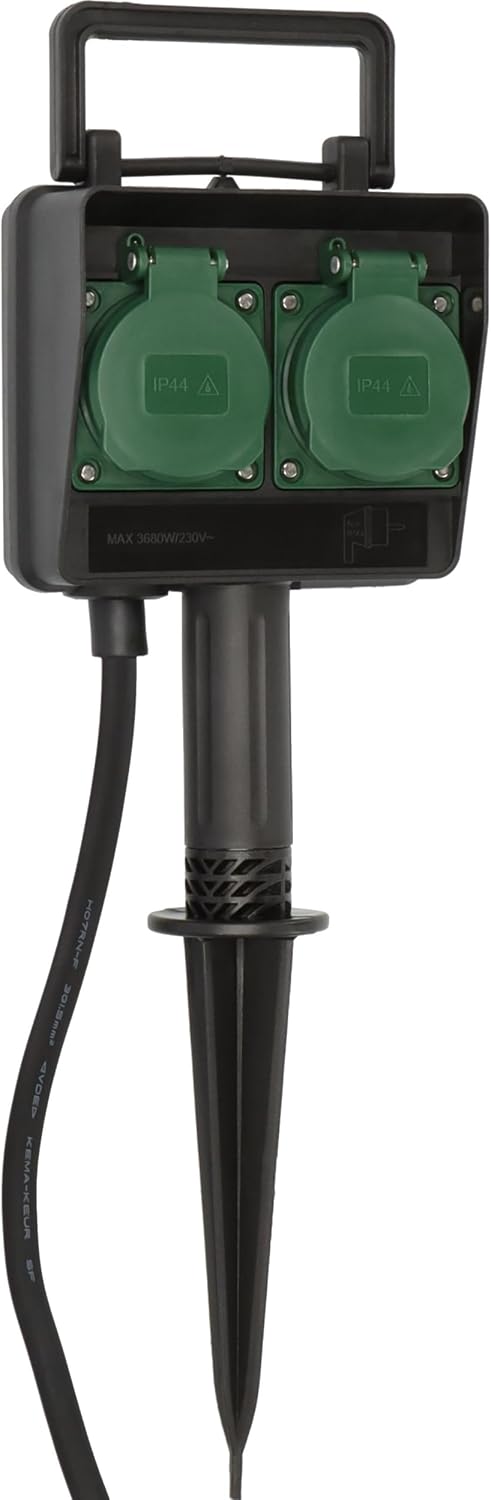 🤴 Brennenstuhl Garten-Steckdose/Außensteckdose 2-Fach mit Erdspieß (witterungsbeständiger Kunststoff, Steckdose für außen mit wasserfestem Gehäuse, 1,4m Kabel) schwarz8,94€ statt 15,79€ - 44,00 % 🔥🚚 Verkauft durch Amazon und Versand durch Amazon4,582 Bewertungen: 4.5 / 5.0 ⭐️⭐️⭐️⭐️⭐️🛒 zu Amazon https://www.amazon.de/dp/B0099TWMAE/?amp%3Btag=preisfehlerheute-21&tag=preisfehlerheute-21