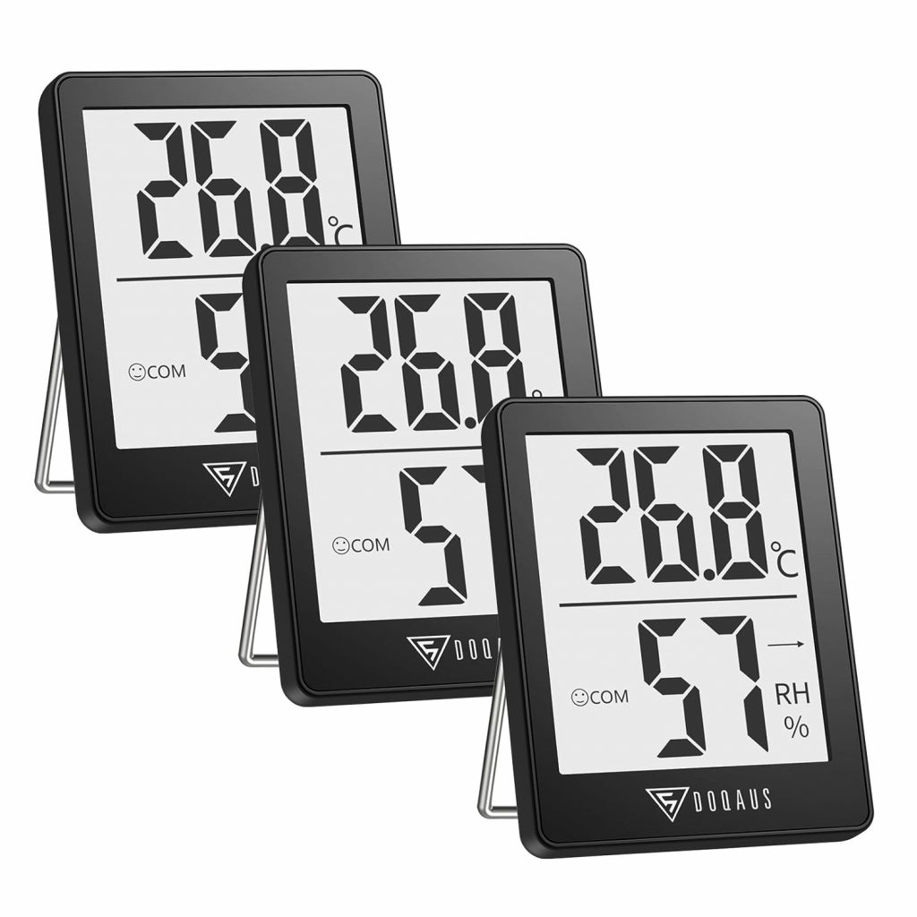 🤴 DOQAUS Digital Hygrometer Innen, 3 Stück Thermo- Hygrometer Feuchtigkeit Raumthermometer Luftfeuchtigkeitsmessgerät mit Hohen Genauigkeit, für Innenraum, Babyraum, Wohnzimmer, Büro14,45€ statt 19,98€ - 28,00 % 🔥🚚 Verkauft von HKM-EU und Versand durch Amazon9,215 Bewertungen: 4.2 / 5.0 ⭐️⭐️⭐️⭐️🛒 zu Amazon https://www.amazon.de/dp/B0876NB9KT/?amp%3Btag=preisfehlerheute-21&%3Bamp%3Bth=1&%3Bamp%3Bpsc=1&tag=preisfehlerheute-21