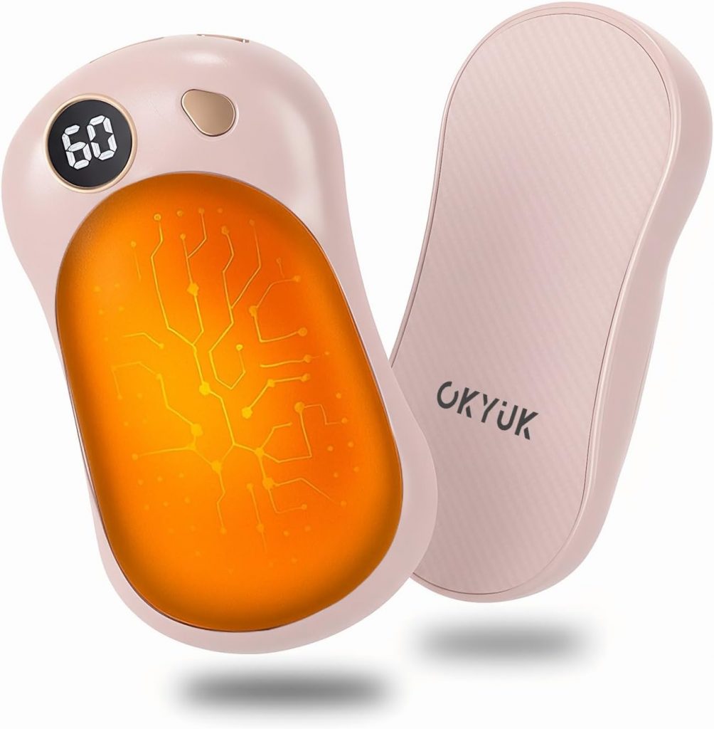 OKYUK Handwärmer 2 Pack, Magnetisches Handwärmer Elektrisch Wiederaufladbar mit 5000 mAh Akkukapazität und 3 Stufen, Kann als Powerbank verwendet Werden, Perfektes für Camping und Geschenke (Rosa)10,99€ statt 26,99€➡️ https://www.amazon.de/dp/B0FMFWSD3D/?tag=preisfehlerheute-21