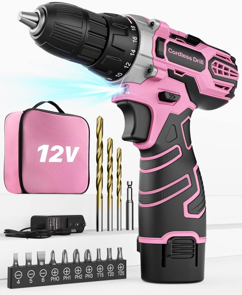 👑 Akkuschrauber 12V Pink Rosa, Akkubohrer Klein, Akku Bohrschrauber Set mit 15 Zubehör und Tasche, 18+1 Drehmomentstufen, 10mm Bohrfutter, 2-Gang, LED-Licht, Leicht Akku Schrauber für Reparatur & DIY27,72€ statt 36,99€ – 26,0 🔥🚚 Verkauft von JJTechEU und Versand durch Amazon8,708 Bewertungen: 4.3 / 5.0 ⭐️⭐️⭐️⭐️🛒 zu Amazon https://www.amazon.de/dp/B0B62S95XL/?th=1&tag=preisfehlerheute-21#038;psc=1&tag=preisfehlerheute-21
