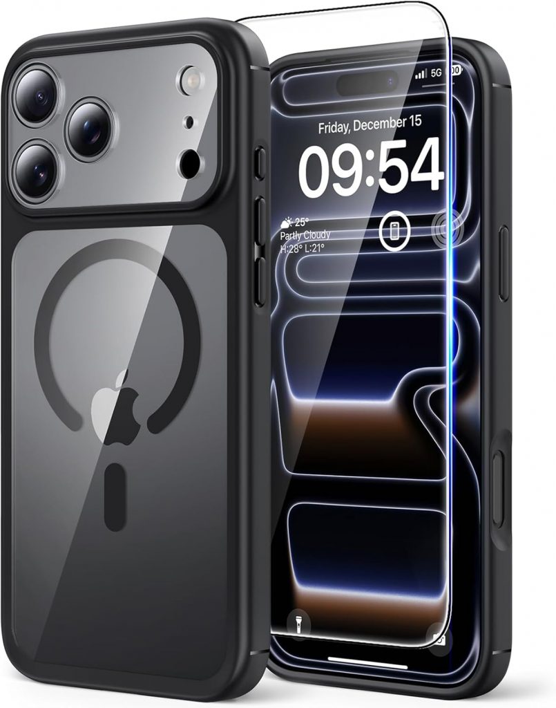 TAURI für iPhone 17 Pro Hülle 6,3" mit Panzer Schutz Glas Folie, Kompatibel mit MagSafe, Vollständiger Kameraschutz, Stoßfest Militärstandard Magnetisch Handyhülle - Schwarz11,89€ statt 13,99€➡️ https://www.amazon.de/dp/B0FR59GN2J/?tag=preisfehlerheute-21