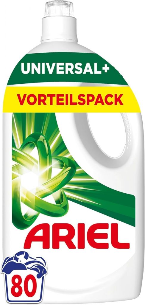 Ariel Flüssigwaschmittel, 80 Waschladungen Universal+ Waschmittel, Kraftvolle Fleckentfernung In Nur 1 Waschgang, Selbst Bei Kaltwaschzyklen13.58€ statt 20.99€➡️ https://www.amazon.de/dp/B0DTJ9Y4B2/?tag=preisfehlerheute-21