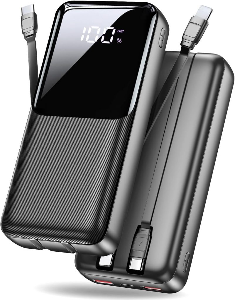 Power Bank 40000mAh 22,5W Powerbank PD USB-C Schnellladefunktion, Tragbares Ladegerät mit 3 Anschlüssen & 2 integrierten Kabeln, Externer Akku kompatibel mit iPhone 17 16 15 14 13, Android und mehr28,49€ statt 149,99€➡️ https://www.amazon.de/dp/B0G6KF44RX/?tag=preisfehlerheute-21