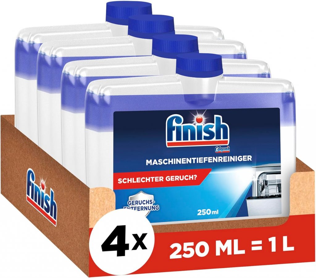 Finish Maschinentiefenreiniger – Flüssiger Maschinenreiniger gegen Kalk und Fett für eine saubere Spülmaschine – Sparpack mit 4 x 250 ml Maschinenpfleger8,54€ statt 11,96€➡️ https://www.amazon.de/dp/B094GFJNF8/?tag=preisfehlerheute-21