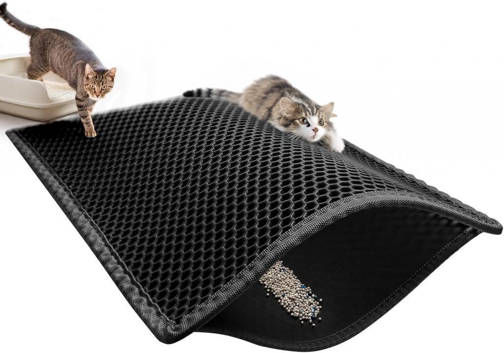 Pieviev Katzenklo Matte XXL, 89x61cm Katzenstreu Matte, Großer Katzenklo Unterleger, Wasserdichte Unterlage für Katzentoilette, Doppelter Honeycomb EVA Vorleger zum Sammeln von Katzenstreu, Schwarz24,64€ statt 28,99€➡️ https://www.amazon.de/dp/B0DC6GV7FL/?tag=preisfehlerheute-21