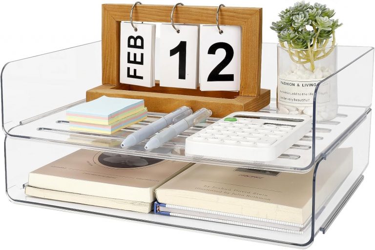 Otauoaea 2 Stück Briefablage Stapelbar, Dokumentenablage Transparant aus PET, Ablage A4, Papierablage, Briefablage Organizer, Schreibtisch Organizer Ablagefächer für Büro Office14,99€ ➡️ https://www.amazon.de/dp/B0FQJTC7KP/?tag=preisfehlerheute-21