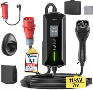 👑 Mobile Wallbox 11kW Typ 2 Ladekabel - 7m|6-16A|3-phasig EV Ladegerät Wasserdicht mit Einstellbarer Ladeleistung, Einstellung Startzeit, CEE 16A auf Typ 2 Ladekabel, für Allen EVs(IEC 62196-2) & PHEVS188,95€ statt 316,58€ - 41,00 % 🔥🚚 Verkauft von Chuangshunjing und Versand durch Amazon134 Bewertungen: 4.9 / 5.0 ⭐️⭐️⭐️⭐️⭐️🛒 zu Amazon https://www.amazon.de/dp/B0FP5J9YZZ/?th=1&%3Bpsc=1&%3Btag=preisfehlerheute-21&tag=preisfehlerheute-21
