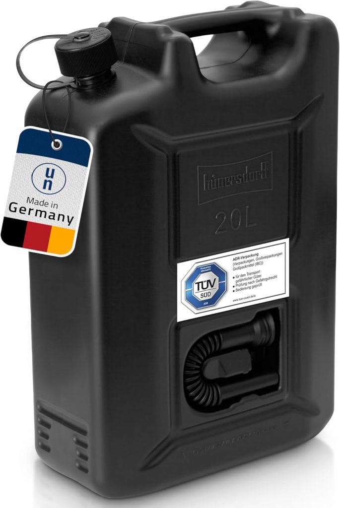 hünersdorff Kraftstoff-Kanister Profi 20L für Benzin, Diesel und andere Gefahrgüter, UN-Zulassung, Made in Germany, TÜV-geprüfte Produktion, schwarz13,99€ statt 19,95€➡️ https://www.amazon.de/dp/B0C4PLGK8M/?tag=preisfehlerheute-21