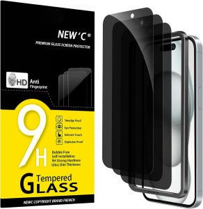 NEW'C 3 St&uuml;ck, Sichtschutz f&uuml;r iPhone 16, iPhone 15 f&uuml;r Panzerglas (6,1 Zoll), Blickschutzfolie Privacy screen mit Anti Spy, Frei von Kratzern - Einfaches Installationswerkzeug enthalten7,56&euro; statt 12,99&euro;➡️ https://www.amazon.de/dp/B0DHVF6FY4/?tag=preisfehlerheute-21