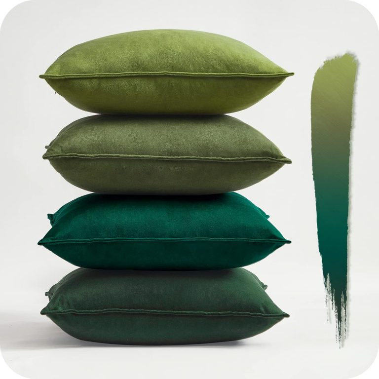 Topfinel Kissenbezug 40x40 cm grün 4er Set Samt Kissenbezüge Kissenhülle Dekokissenbezug sofakissen dekokissen deko für Sofa Schlafzimmer Wohnzimmer Balkon Kinder flauschig Farbverlauf11,58€ statt 21,99€➡️ https://www.amazon.de/dp/B09QSHL8V1/?tag=preisfehlerheute-21