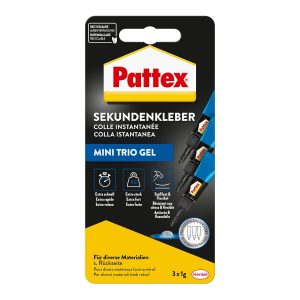 🤴 Pattex Sekundenkleber Ultra Gel Mini Trio, extra starker & flexibler Superkleber in 3 Tuben, Sekundenkleber Gel f&uuml;r z. B. Gummi, Leder, Holz, 3x 1 g Tube, 9H PSMG32,95&euro; statt 4,99&euro; - 41,00 % 🔥🚚 Verkauft durch Amazon und Versand durch Amazon8,235 Bewertungen: 4.5 / 5.0 ⭐️⭐️⭐️⭐️⭐️🛒 zu Amazon https://www.amazon.de/dp/B00O23B8IE/?th=1&amp%3Bpsc=1&amp%3Btag=preisfehlerheute-21&tag=preisfehlerheute-21