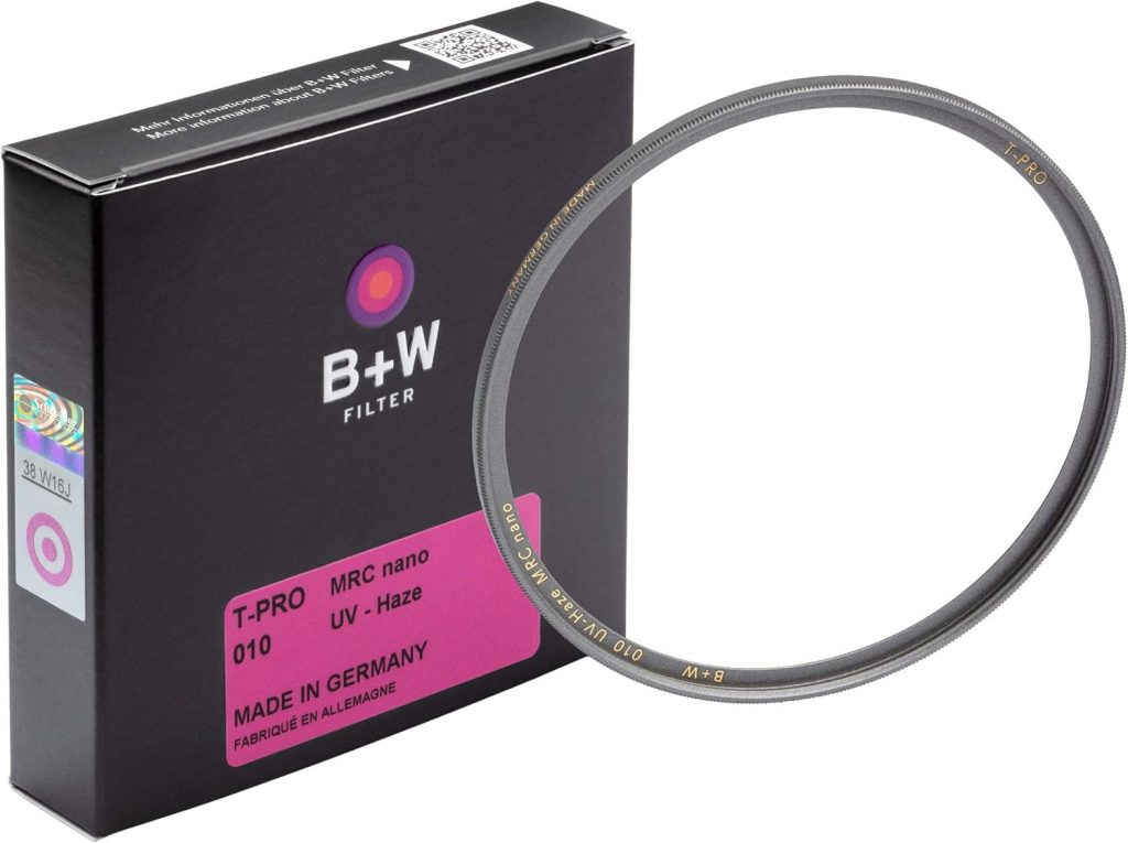 B&W 010 UV-Haze- und Schutz-Filter (49mm, T-Pro, Titan-Finish, MRC Nano, 16x vergütet, super Slim, Premium) 1097750