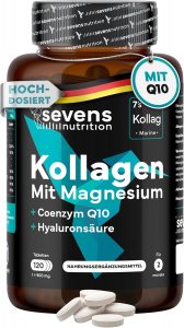 Kollagen Kapseln Hochdosiert &ndash; Premium Kollagen Hydrolysat Komplex mit Hyalurons&auml;ure, Q10, Magnesium & Vitaminen A, C, D3, B12 + Zink &ndash; Laborgepr&uuml;ft &ndash; 120 Tabletten &ndash; Sevens Nutrition18,62&euro; statt 21,90&euro;➡️ https://www.amazon.de/dp/B0CSPLSQXB/?tag=preisfehlerheute-21