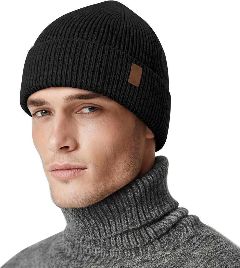 Unisex Wintermütze Herren Damen, Warme Mütze Herren Winter Strickmützen für Herren, Haube Herren Winter Mützen…