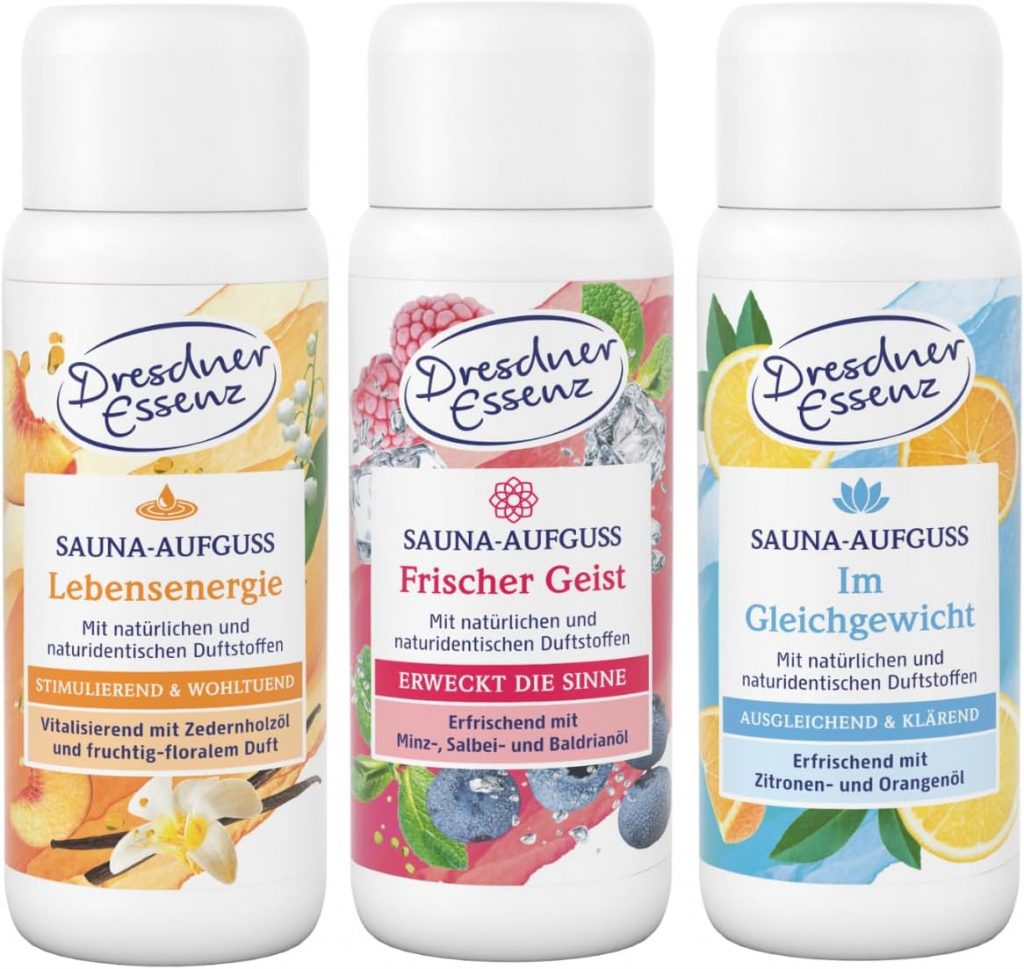 Dresdner Essenz Sauna-Aufguss 3er-Set – Lebensenergie, Frischer Geist & Im Gleichgewicht – Natürlich duftende Vielfalt für Ihre Saunaroutine – je 250 ml19,99€ ➡️ https://www.amazon.de/dp/B0FQNP64TQ/?tag=preisfehlerheute-21