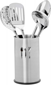 Relaxdays Küchenhelfer Set Edelstahl, 5 Teile, Besteckhalter, 4 Küchenutensilien, Kochzubehör, Kochgeschirr, silber7.99€ ➡️ https://www.amazon.de/dp/B071ZFS21M/?tag=preisfehlerheute-21