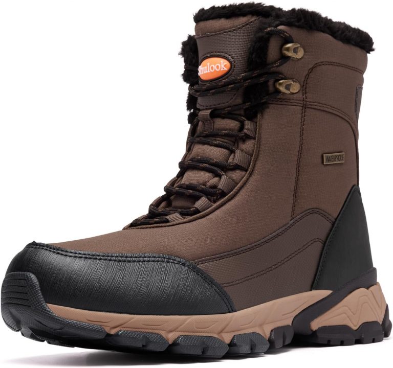 SHULOOK Winterstiefel Herren Wasserdicht Warm Gefüttert Winterschuhe Herren Schneestiefelrutschfeste Hohe Wanderschuhe Outdoor Schuhe Winter für Wandern Arbeiten Camping (Braun EU 45)37,99€ statt 63,99€➡️ https://www.amazon.de/dp/B0C89T8ZB9/?tag=preisfehlerheute-21
