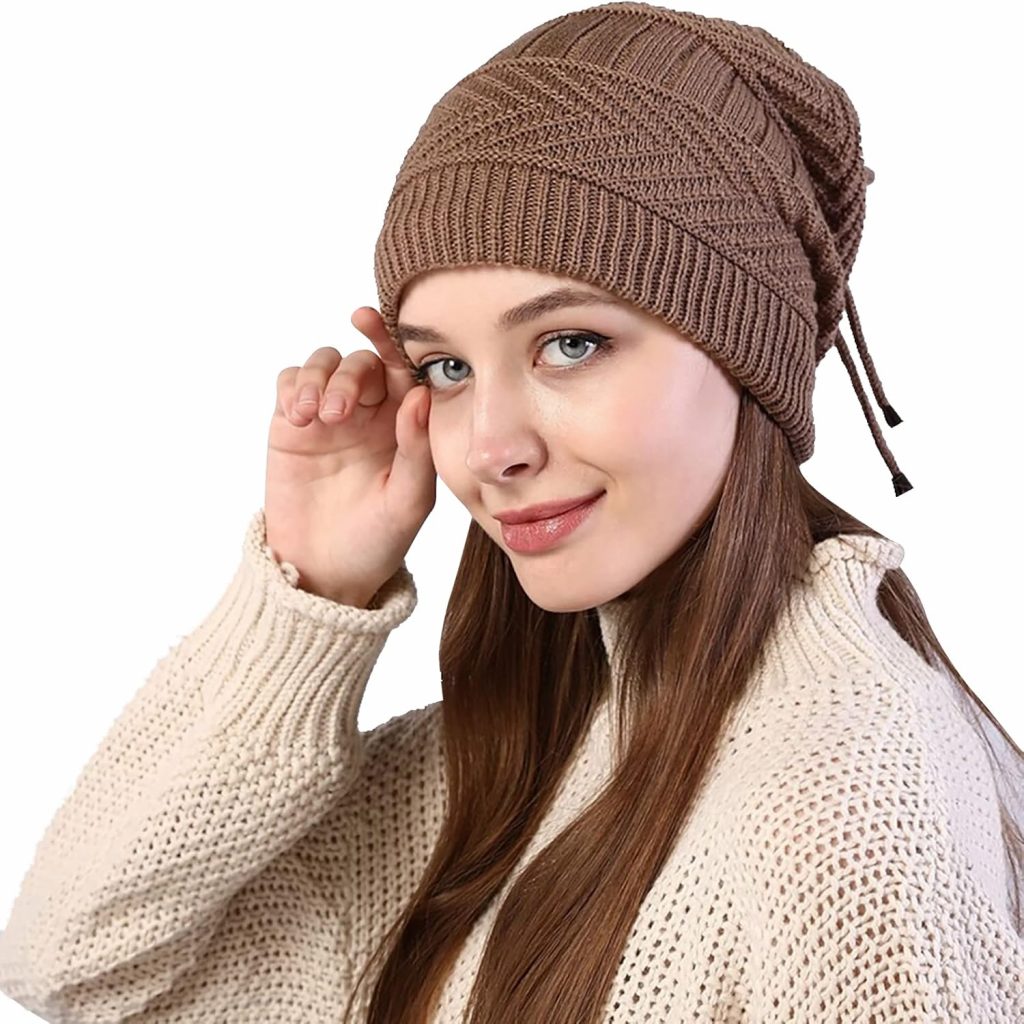 TINAYAUE USB-Heizkappe Unisex Beheizter Hut Schal Herbst Winter warme Strickmütze Winddichter Heizschal Weich…