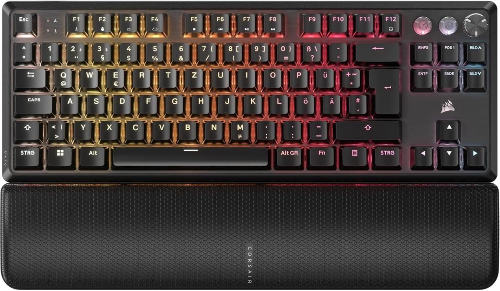 Corsair K70 PRO TKL RGB Mechanische Kabelgebundene Gaming-Tastatur – Geschmierte Hall-Effekt MGX Hyperdrive Einstellbare Schalter, Gleichzeitiger SOCD und Rapid Trigger, 8000Hz, QWERTZ – Schwarz139,99€ statt 179,99€➡️ https://www.amazon.de/dp/B0DK9W1991/?tag=preisfehlerheute-21