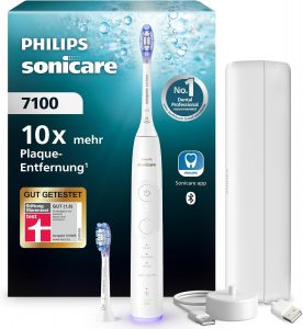 🤴 Philips Sonicare 7100 elektrische Zahnb&uuml;rste, Schallzahnb&uuml;rste mit App, 4 Putzmodi und 3 Intensit&auml;tsstufen, Andruckkontrolle, EasyStart, SmarTimer, Wei&szlig;, Modell HX7420/02 [Neue Technologie]149,99&euro; statt 199,99&euro; - 26,00 % 🔥🚚 Verkauft durch Amazon und Versand durch Amazon481 Bewertungen: 4.5 / 5.0 ⭐️⭐️⭐️⭐️⭐️🛒 zu Amazon https://www.amazon.de/dp/B0DCGNTYTZ/?th=1&amp%3Bpsc=1&amp%3Btag=preisfehlerheute-21&tag=preisfehlerheute-21