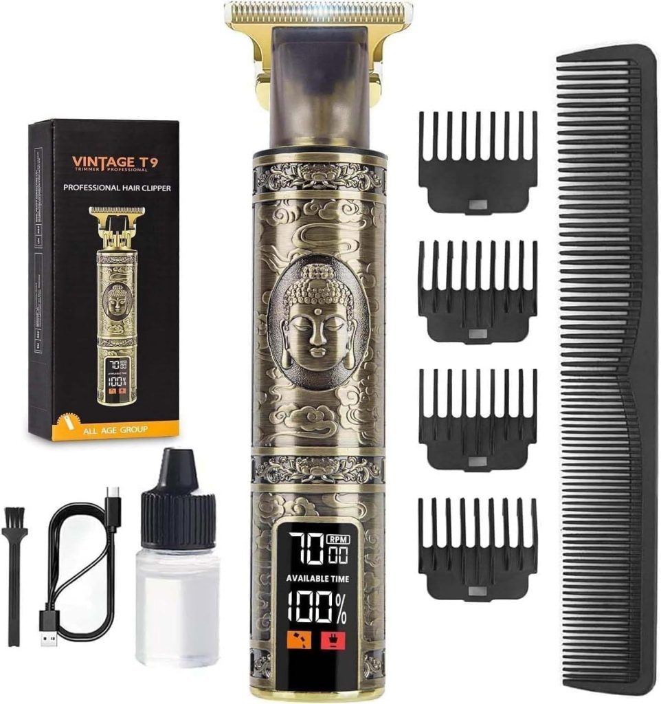 MZGO Elektrischer Rasierer Herren Barttrimmer Haartrimmer Trimmer Haarschneidemaschine Bartschneider Konturen Langhaarschneider Akku LCD-Display Geschenk Antikgold19,99€ statt 49,99€➡️ https://www.amazon.de/dp/B0FV32B56D/?tag=preisfehlerheute-21