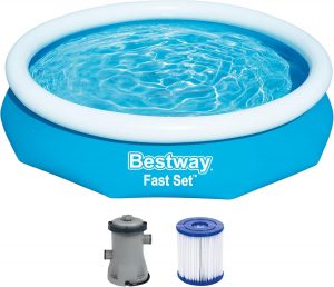 🤴 Bestway Fast Set Aufstellpool-Set mit Filterpumpe Ø 305 x 66 cm, blau, rund53,70€ statt 94,95€ - 44,00 % 🔥🚚 Verkauft durch Amazon und Versand durch Amazon23 Bewertungen: 4.0 / 5.0 ⭐️⭐️⭐️⭐️🛒 zu Amazon https://www.amazon.de/dp/B095XKWWZ2/?tag=preisfehlerheute-21