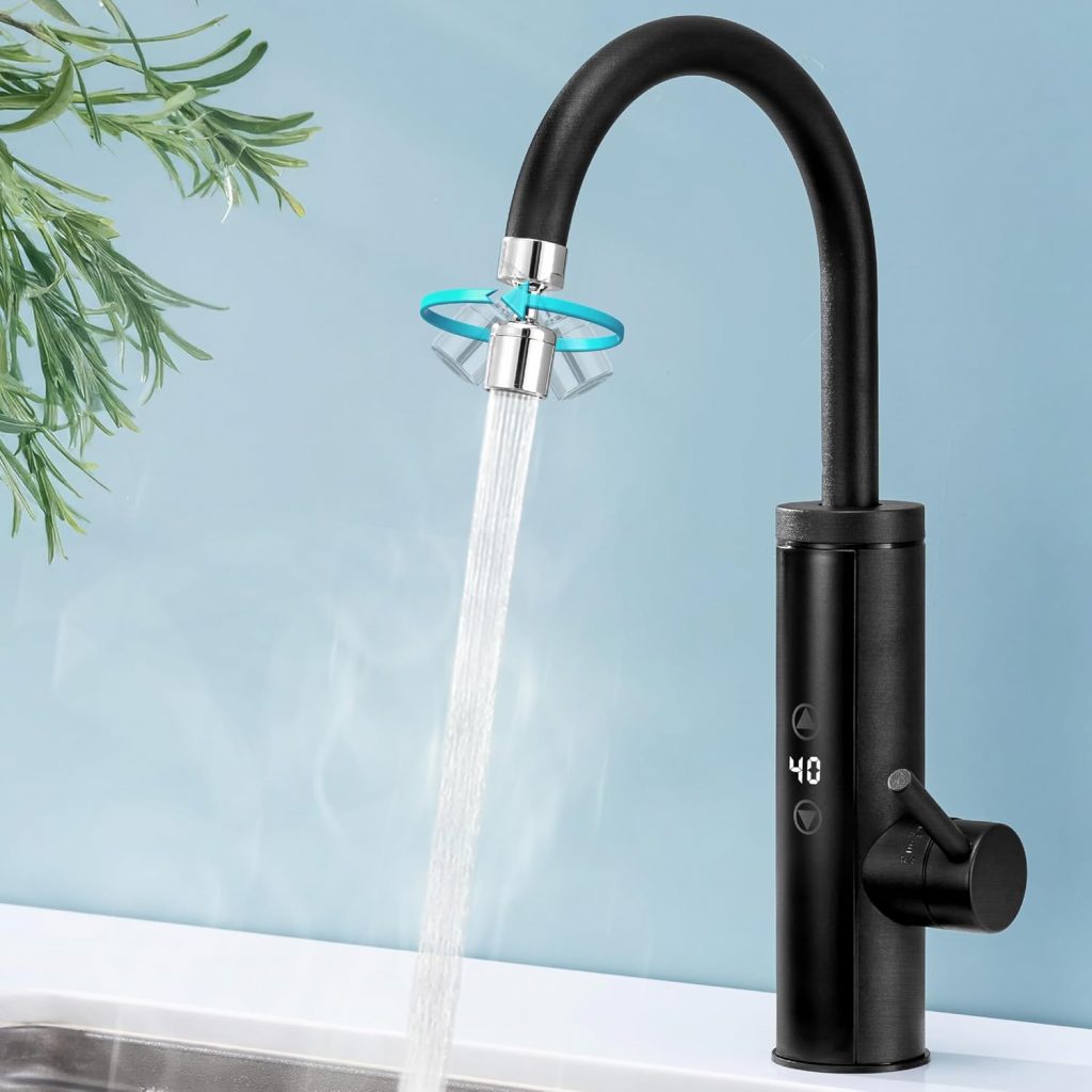 HOMELODY Elektrischer Wasserhahn mit Durchlauferhitzer 230V, 3400W Wasserhahn Küche mit Touch-Temperaturregler, Anti-Spritz Edelstahl Küchenarmatur, Durchlauferhitzer Küche, Garten & Camping84,99€ statt 99,99€➡️ https://www.amazon.de/dp/B0GDX2T2JL/?tag=preisfehlerheute-21