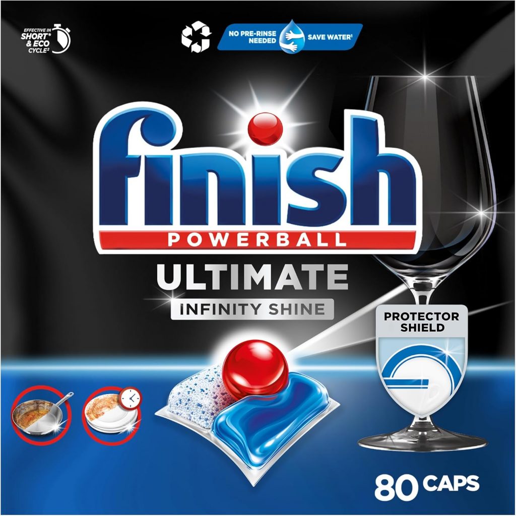 Finish Ultimate Infinity Shine Spülmaschinentabs – Geschirrspültabs für Tiefenreinigung, Fettlösekraft und Glanz mit Schutzschild – 80 Finish Caps12.91€ ➡️ https://www.amazon.de/dp/B08WK4F2W8/?tag=preisfehlerheute-21