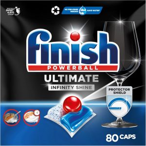 Finish Ultimate Infinity Shine Sp&uuml;lmaschinentabs &ndash; Geschirrsp&uuml;ltabs f&uuml;r Tiefenreinigung, Fettl&ouml;sekraft und Glanz mit Schutzschild &ndash; 80 Finish Caps12.91&euro; ➡️ https://www.amazon.de/dp/B08WK4F2W8/?tag=preisfehlerheute-21