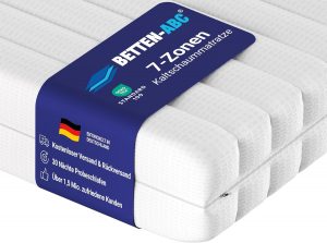 Betten-ABC - Matratze (KSP-500) - 140x200 cm (H2) - 7-Zonen Matratze aus Kaltschaum - Hypoallergen & Antibakteriell - Oeko-TEX® Zertifiziert - Bezug abnehmbar & waschbar - Lieferung per Paket84,96€ statt 99,95€➡️ https://www.amazon.de/dp/B004LB28RM/?tag=preisfehlerheute-21